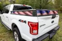 Wavy American Flag Decal Kit | Chevy Silverado, GMC Sierra 6'6", Ford F150 6.5' Regular Bed