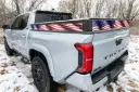 Wavy American Flag Decal Kit | Toyota Tacoma 5' Short Bed