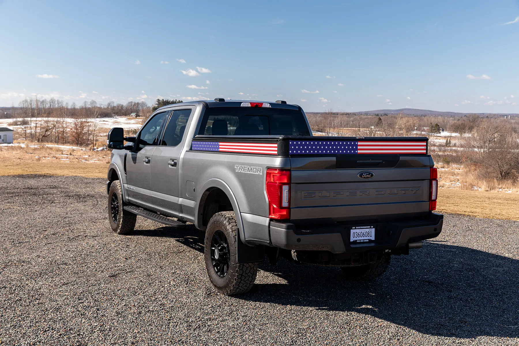 American Flag Decal Kit | Ford Superduty 8' Long Bed