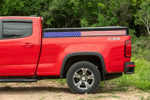 [P25045-AF] American Flag Decal Kit | GMC Canyon, Chevy Colorado 6'2" Regular Bed