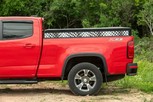 [P25045-CH] Checkered Flag Decal Kit | GMC Canyon, Chevy Colorado 6'2" Regular Bed