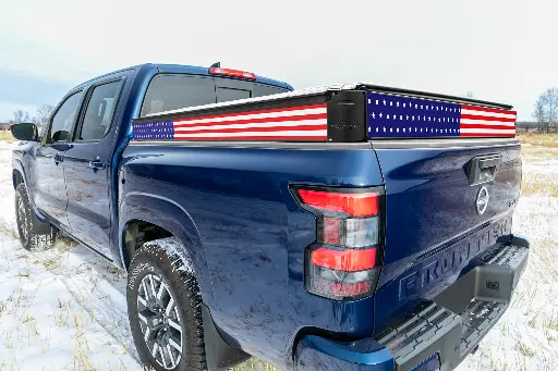 [P25055-AF] American Flag Decal Kit | Nissan Frontier 5’ Short Bed
