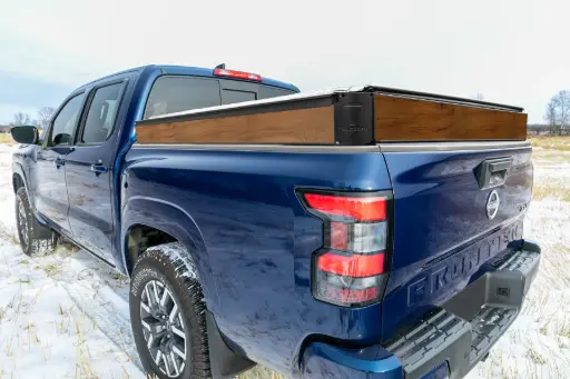 [P25055-DW] Dark Wood Decal Kit | Nissan Frontier 5’ Short Bed