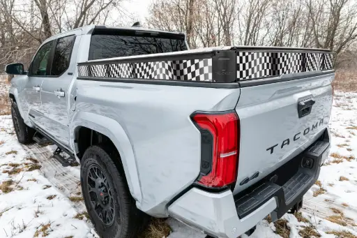 [P25065-CH] Checkered Flag Decal Kit | Toyota Tacoma 5' Short Bed
